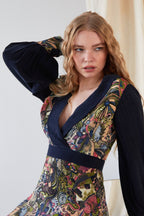Hand painted Long Sleeve Mini Dress - Lolomo!