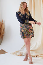 Hand painted Long Sleeve Mini Dress - Lolomo!
