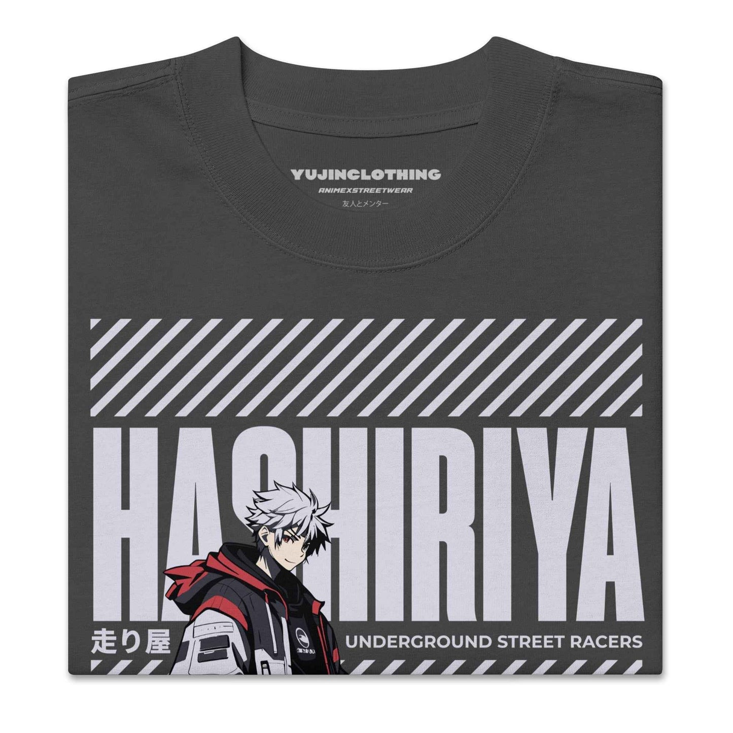 Hashiriya Oversized Faded Car T-Shirt