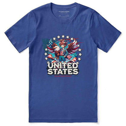 July 4th Eagle And Boy T-Shirt
