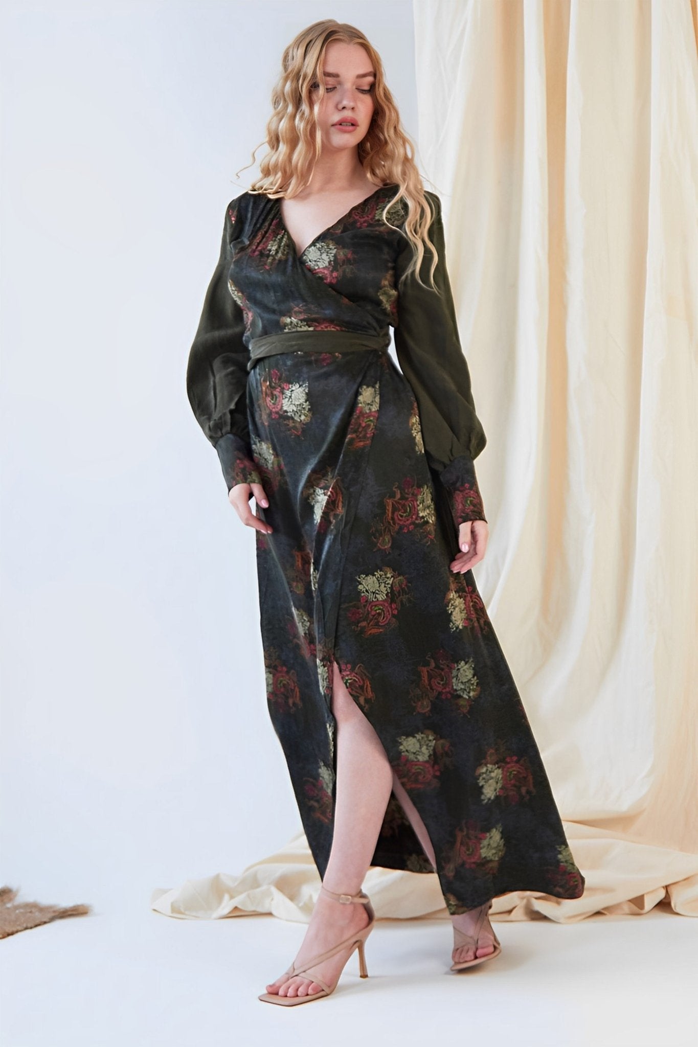 Long Sleeve Wrap Dress - Lolomo!