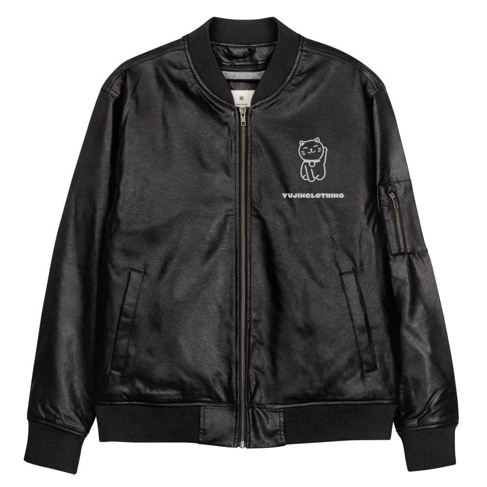 Lucky Cat Leather Jacket - Lolomo!