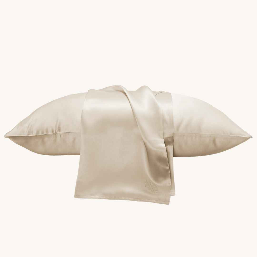 La Seta Silk Pillowcase with Embroidery - Lolomo!