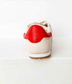 Madrid Sneaker in Beige/Red