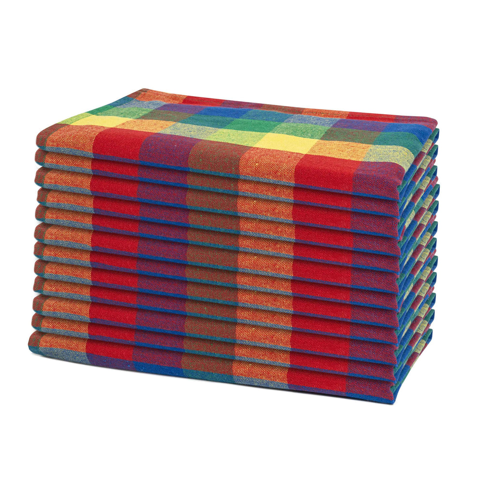 Servilletas de tela a cuadros