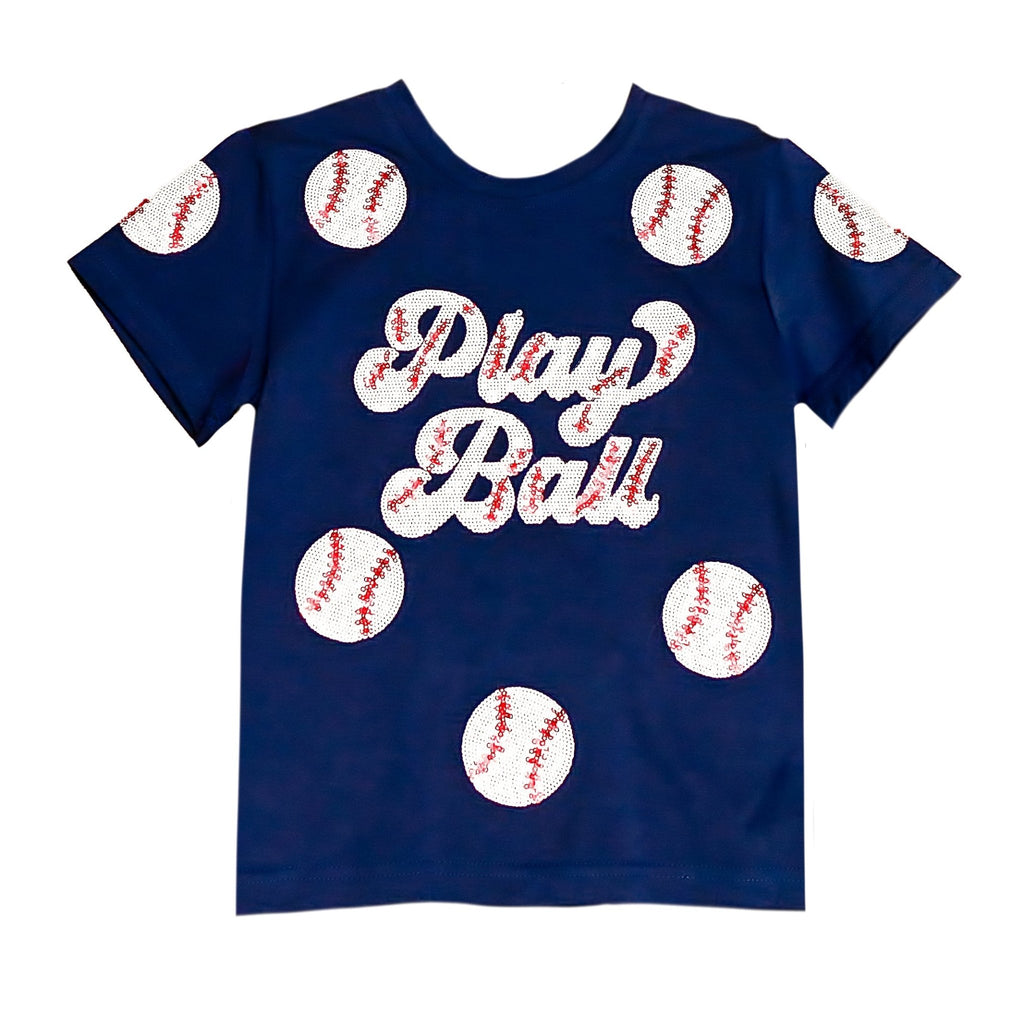 Navy Play Ball Kid Shirt - Lolomo!