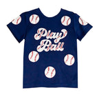 Navy Play Ball Kid Shirt - Lolomo!