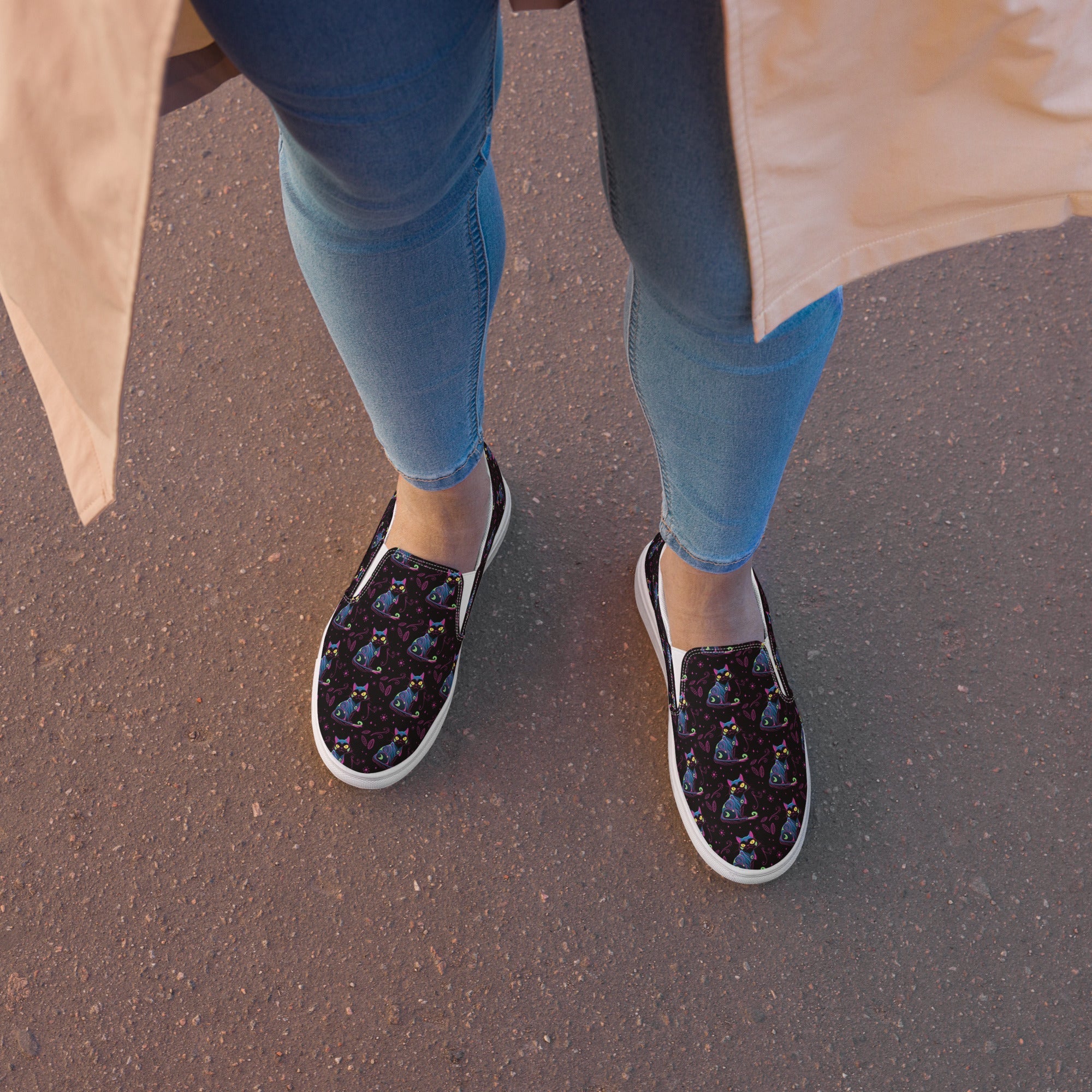 Neon Cat Women’s Shoes - Lolomo!
