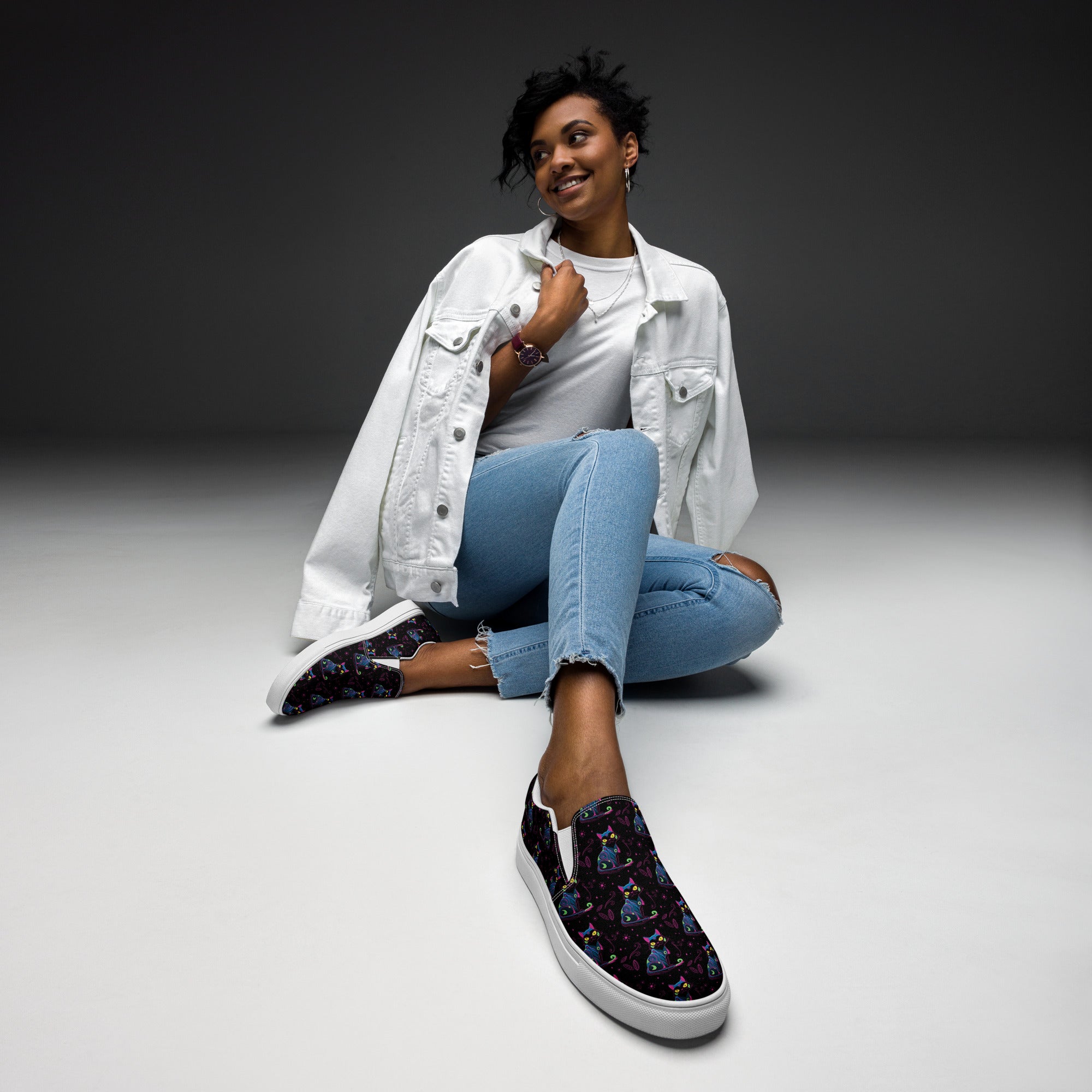 Neon Cat Women’s Shoes - Lolomo!