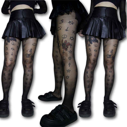 Occulted Stockings | Mystical Nylon Blend Tights