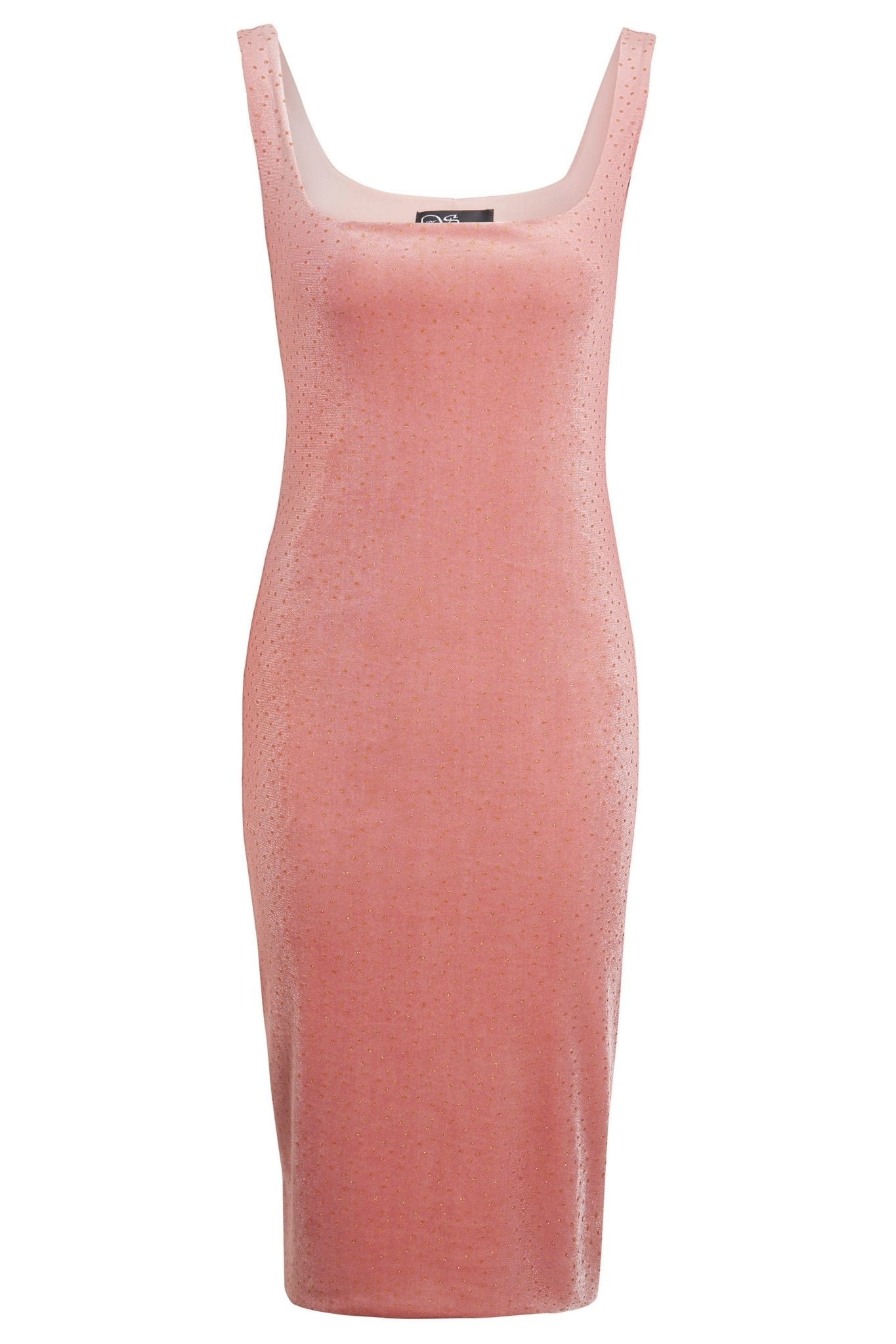 Pink Velvet Polka Dot Dress - Lolomo!