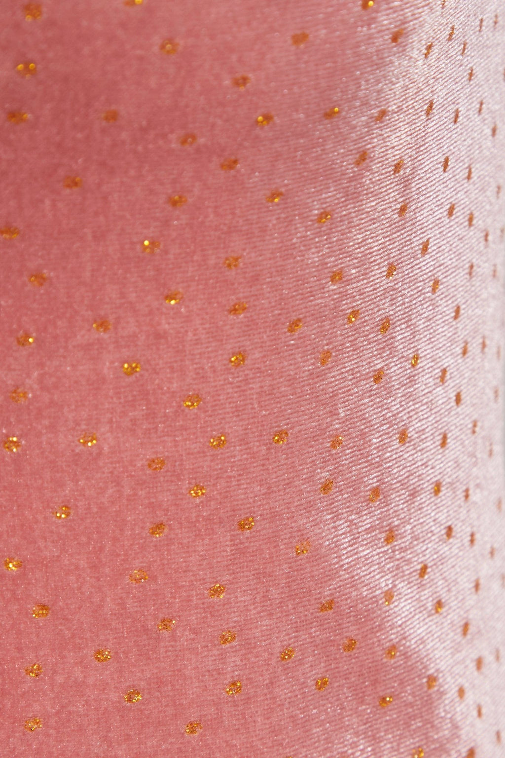 Pink Velvet Polka Dot Dress - Lolomo!
