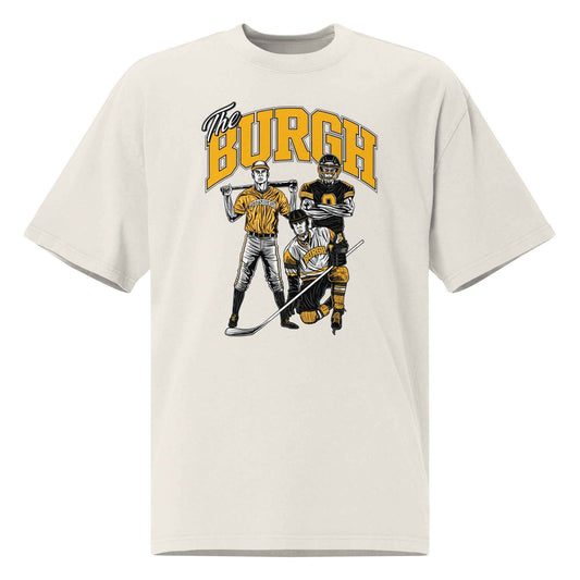 Pittsburgh "Hometown Heroes" Oversized White T-Shirt