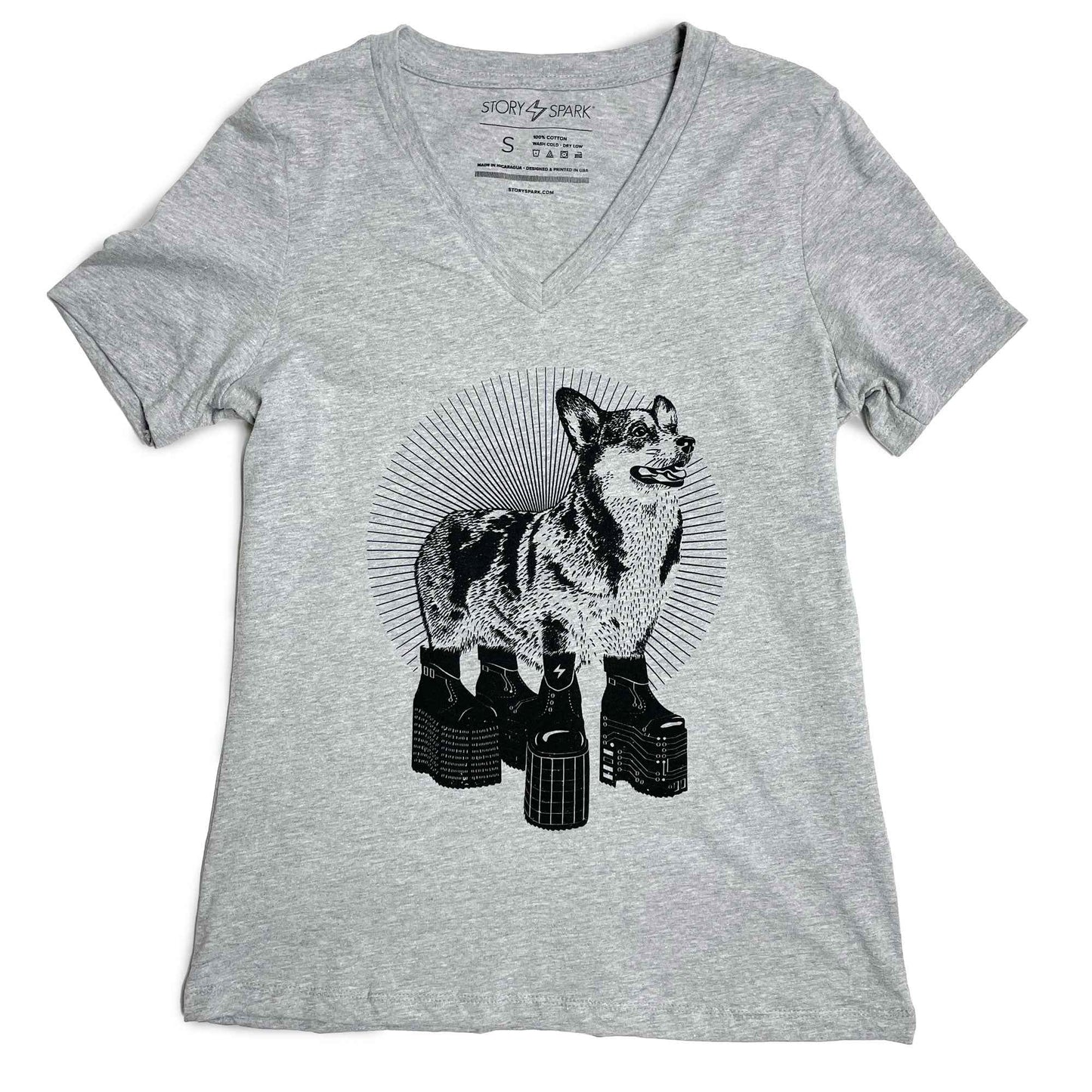 Platform Corgi Womens T-shirt