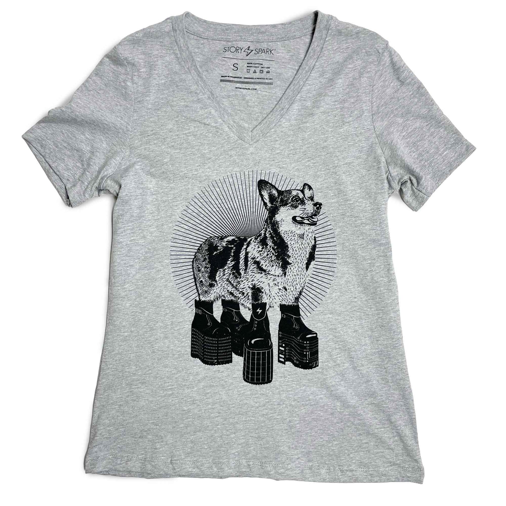 Platform Corgi Womens T-shirt