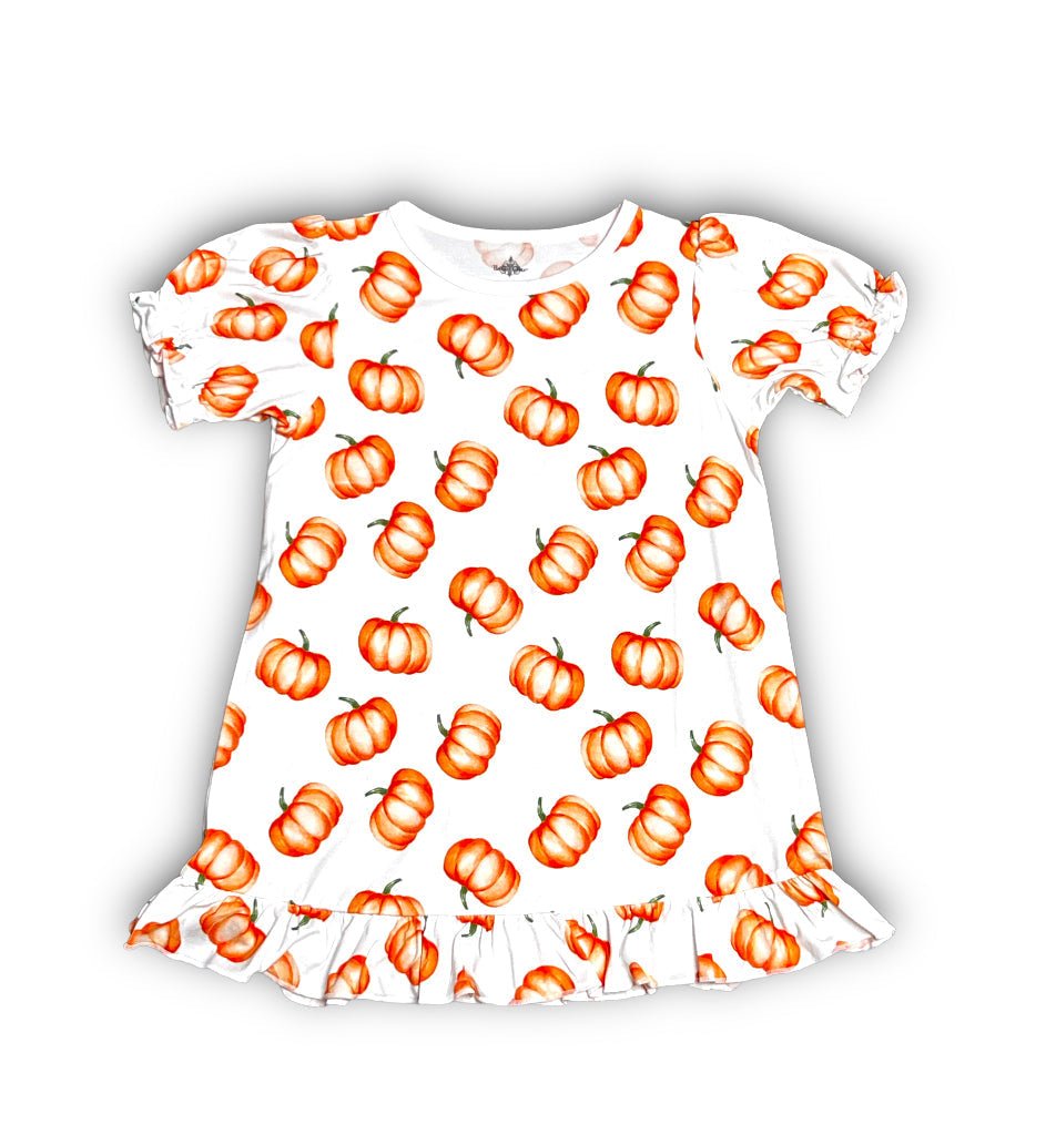 Pumpkin Bamboo Play Dress - Lolomo!