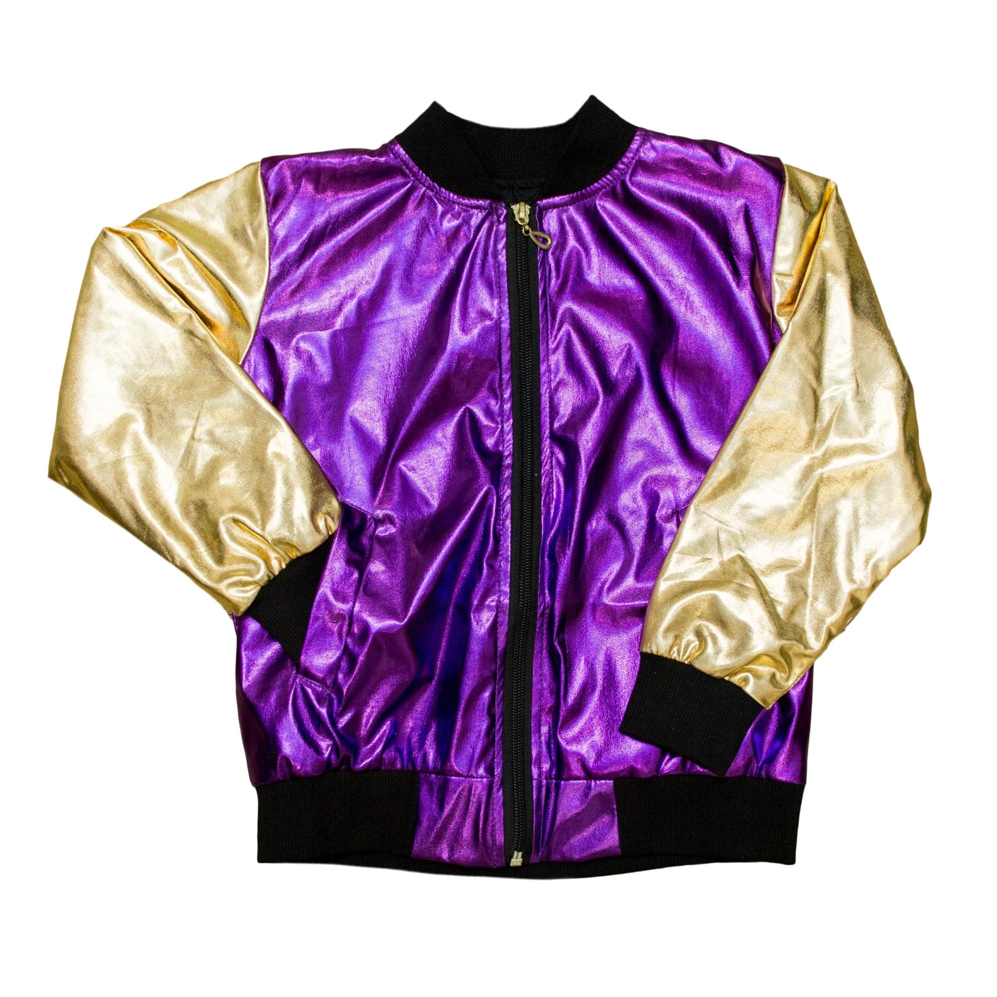 Purple And Gold Metallic Adult Jacket - Lolomo!