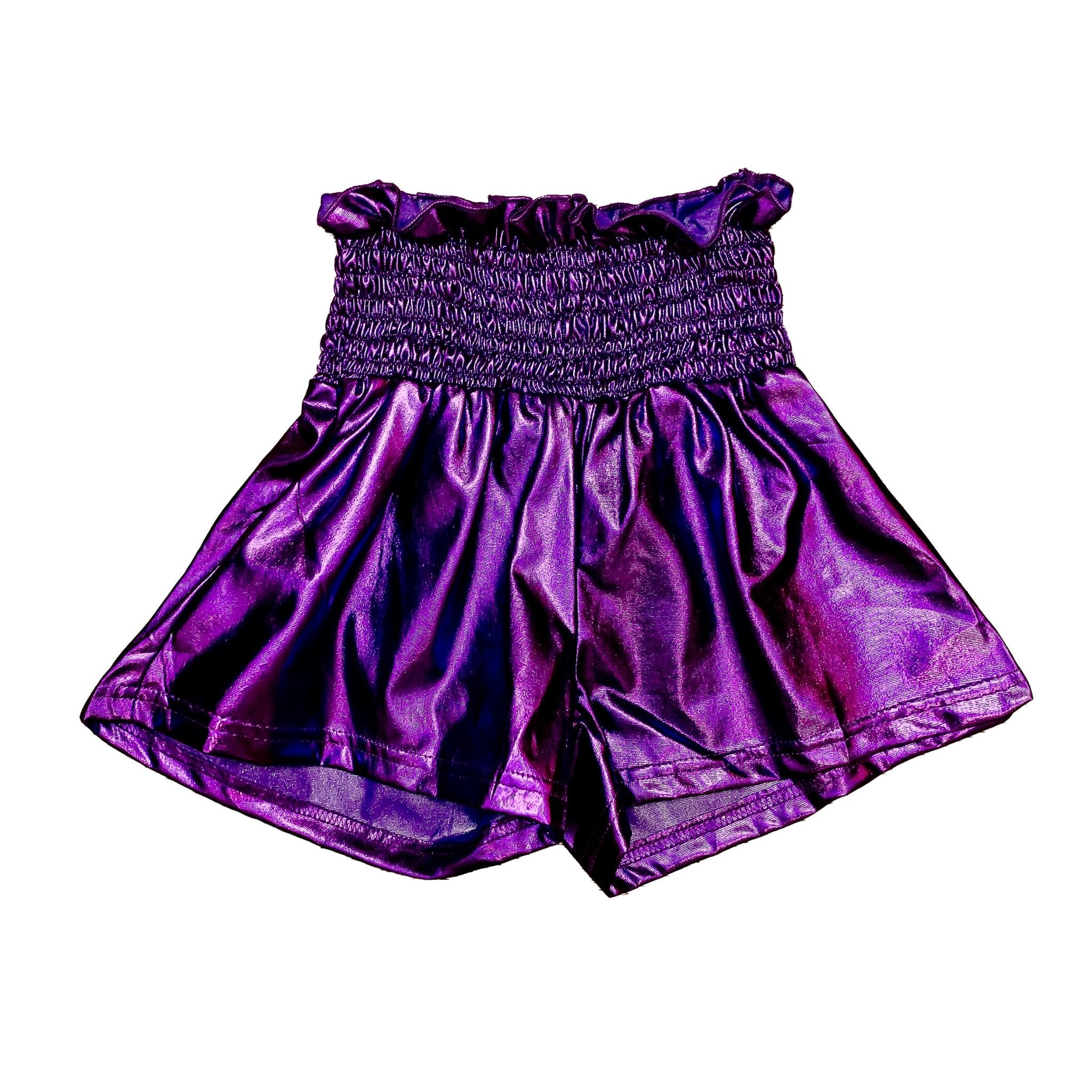 Purple Metallic Swing Adult Shorts - Lolomo!