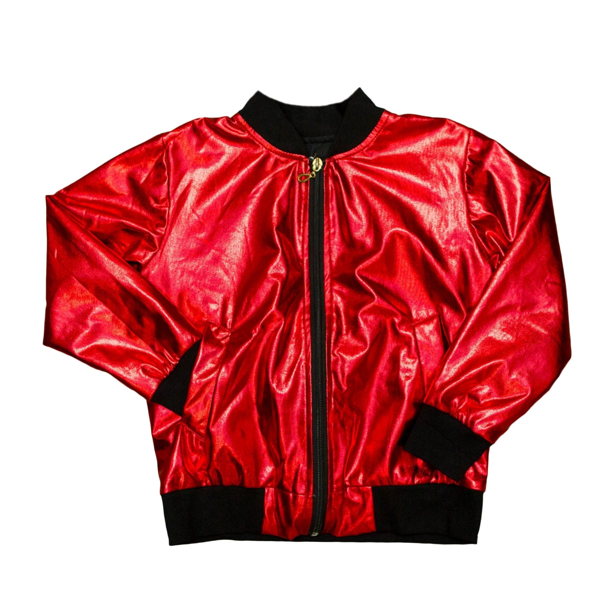 Red Metallic Kid Jacket - Lolomo!