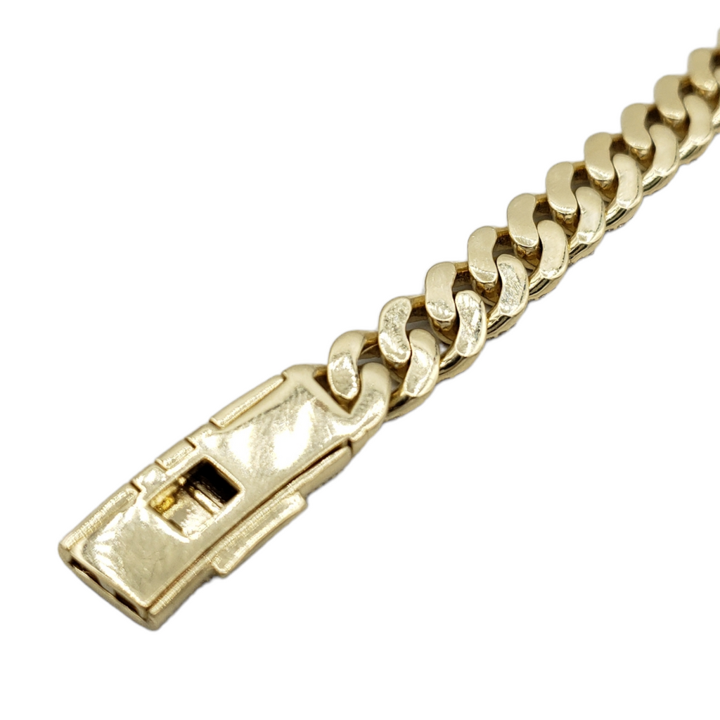 10K Gold- Iced Out Diamond Miami Cuban Chains (10mm) - Lolomo!