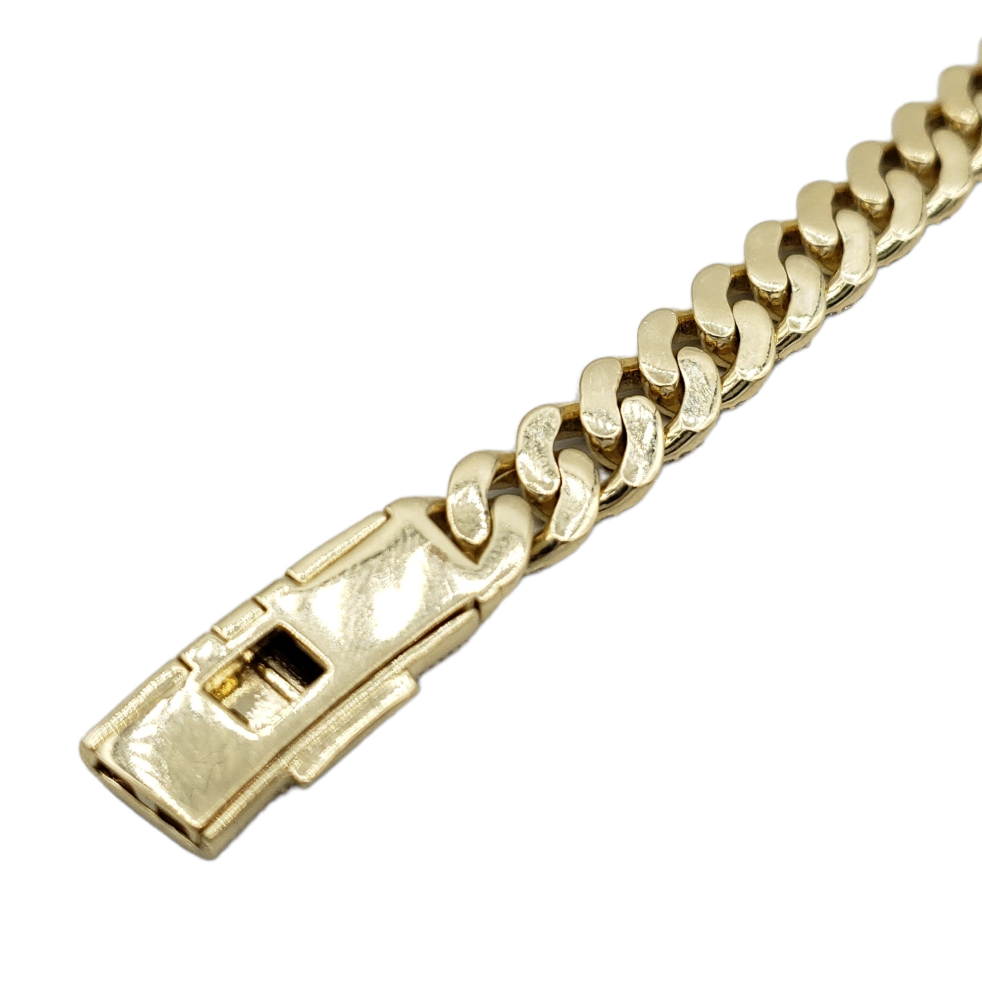 10K Gold- Iced Out Diamond Miami Cuban Chains (10mm) - Lolomo!
