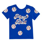 Royal Blue Play Ball Kid Shirt - Lolomo!