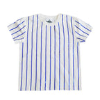Royal Blue Sequin Striped Shirt - Lolomo!