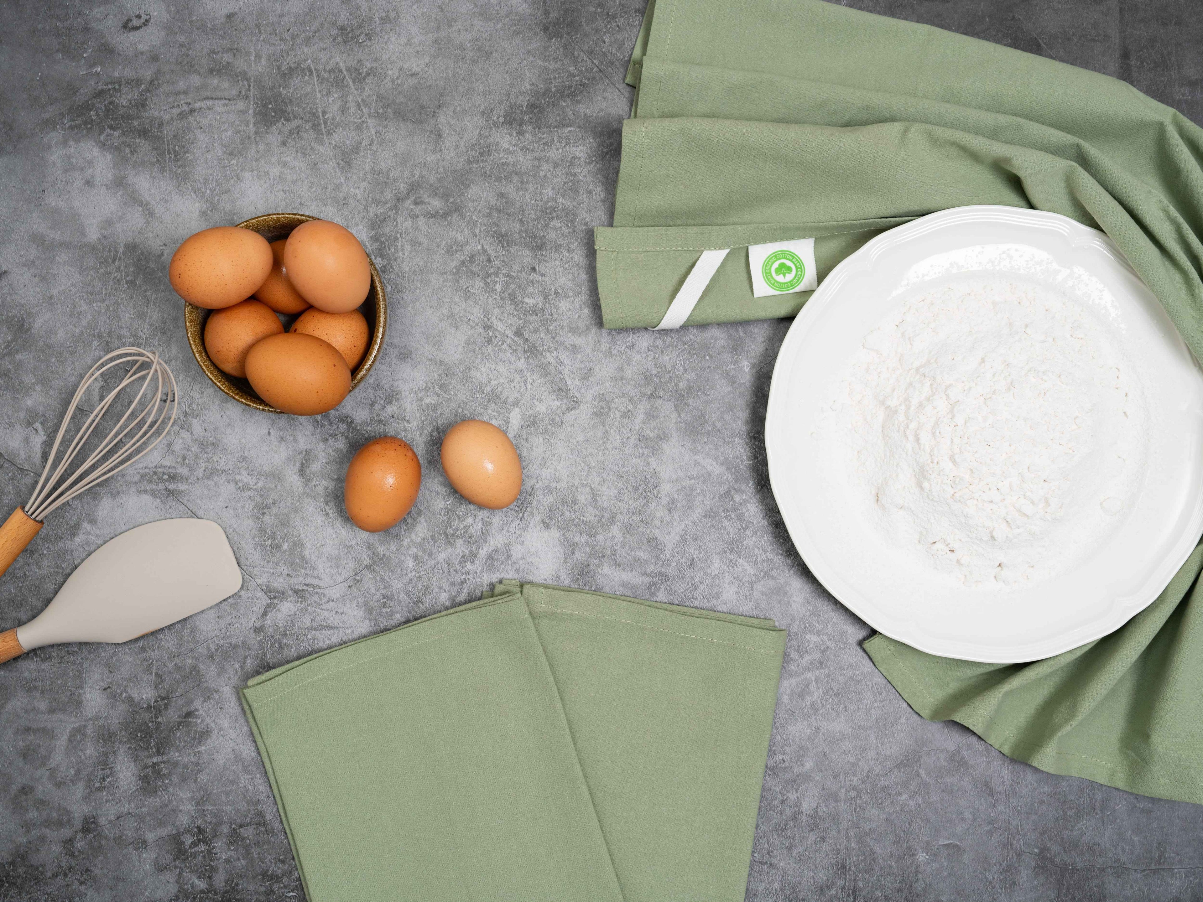 Toallas de cocina hechas con sacos de harina