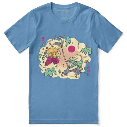 Samurai Cat Fight T-Shirt
