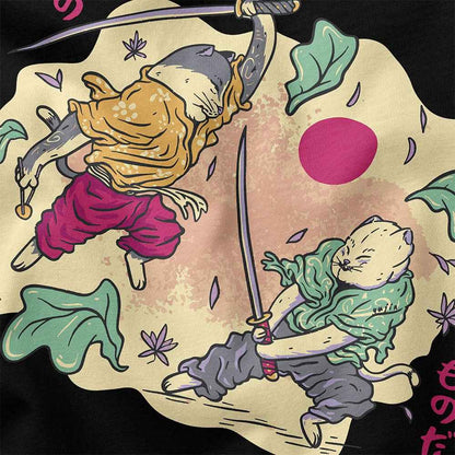 Samurai Cat Fight T-Shirt