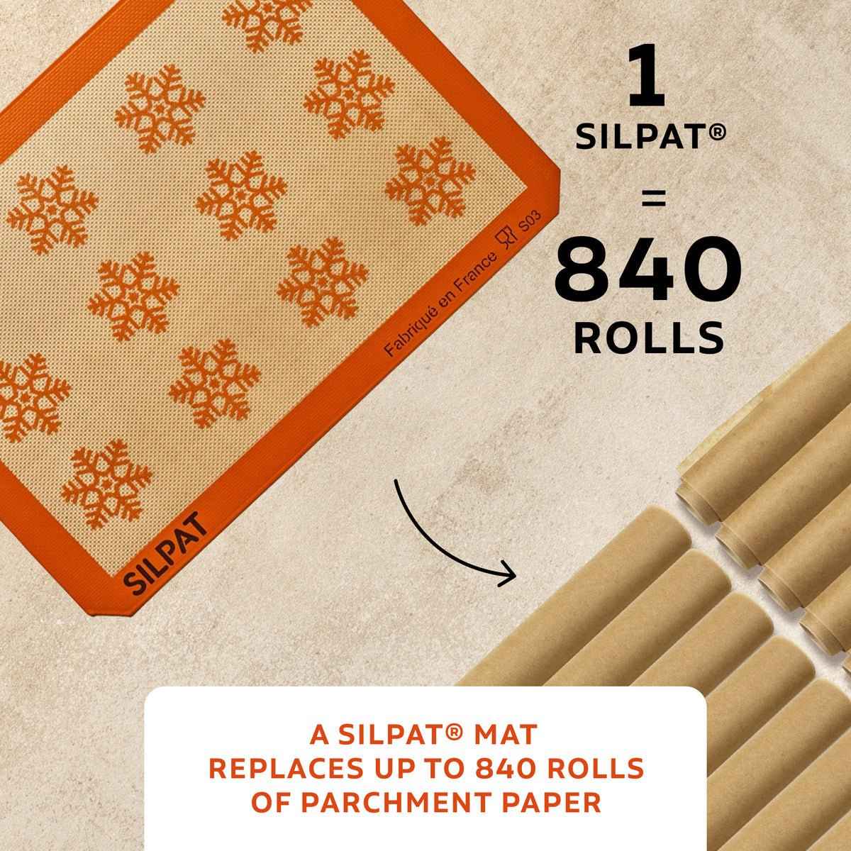 Silpat Snowflake Half Size Baking Mat - Limited Edition - Lolomo!