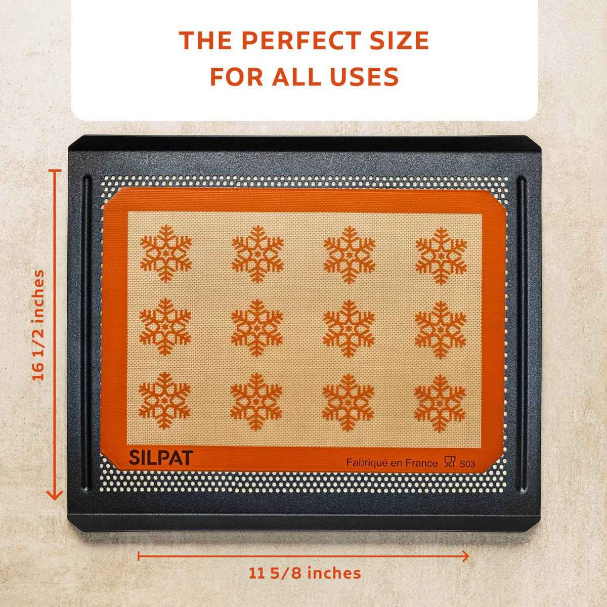 Silpat Snowflake Half Size Baking Mat - Limited Edition - Lolomo!