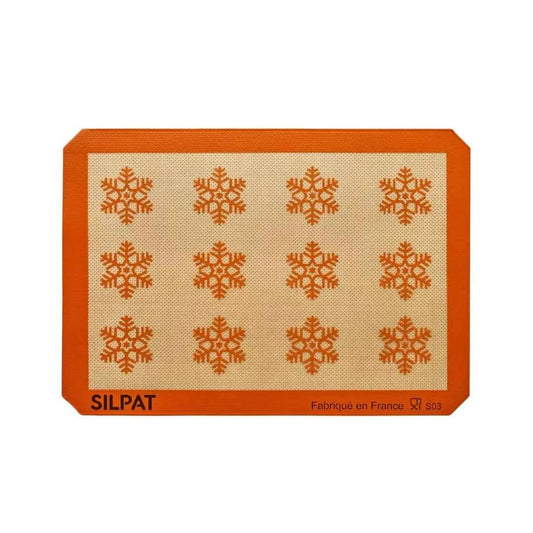 Silpat Snowflake Half Size Baking Mat - Limited Edition