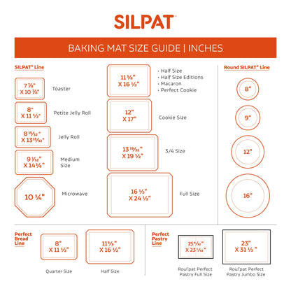 Silpat Pumpkin Half Size Baking Mat - Limited Edition