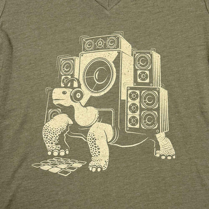 Slow Beats Womens V-neck T-shirt