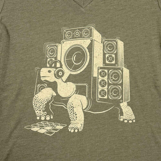 Slow Beats Womens V-neck T-shirt