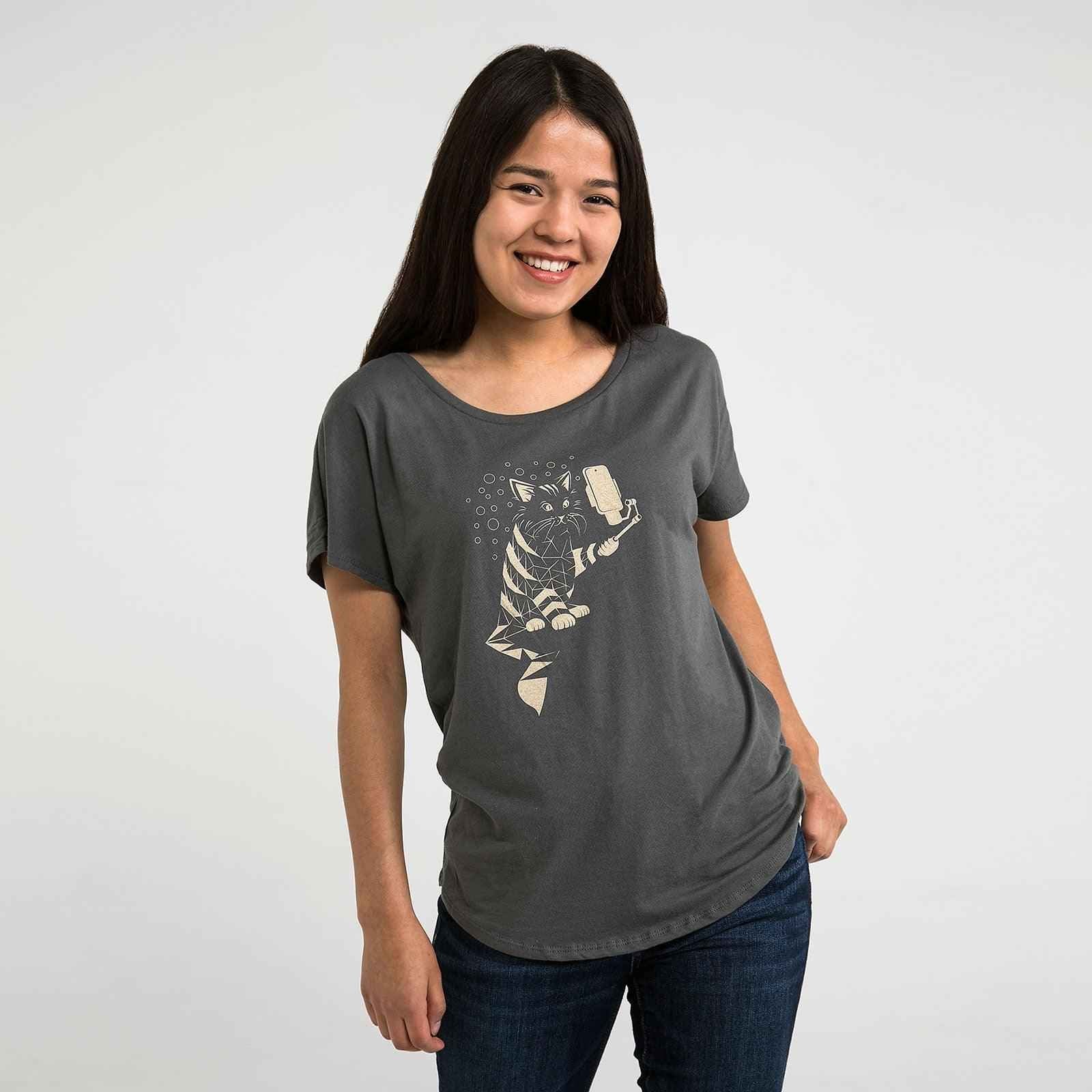Snap Cat Dolman Shirt