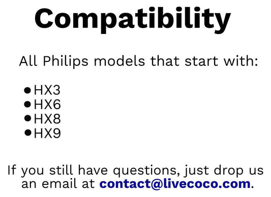 LiveCoco™ Philips Sonicare compatible Electric Brush Heads