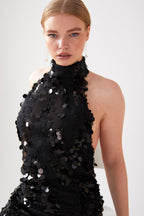 Sparkly Black Mini Dress - Lolomo!