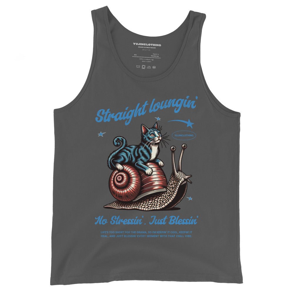 Straight Loungin' Cat Tank Top - Lolomo!
