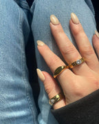 Cossete Crystal Gold Ring