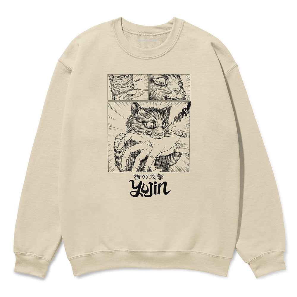 Sudden Attack Cat Sweatshirt