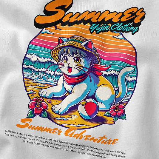 Summer Adventure Cat Tank Top - Lolomo!