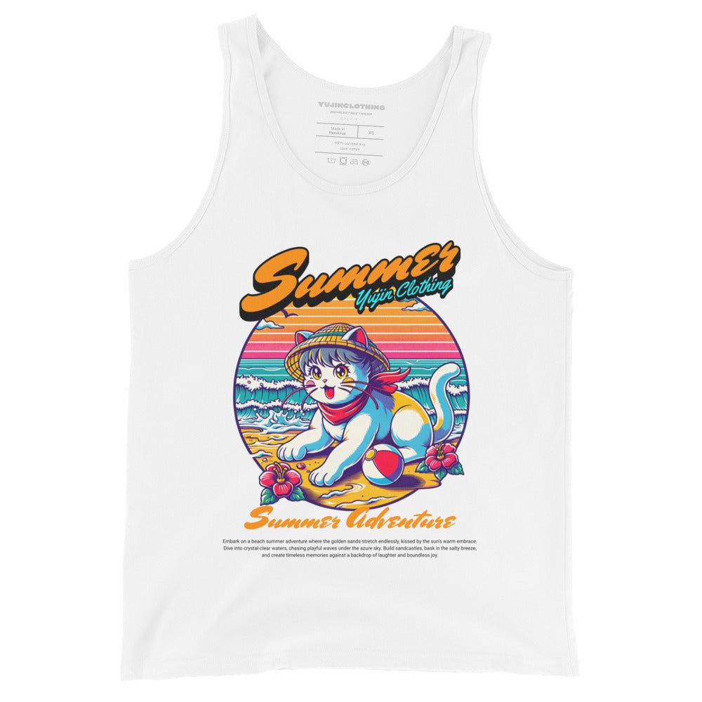 Summer Adventure Cat Tank Top - Lolomo!