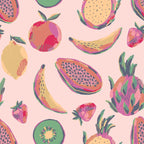 Tropical Fruit Cap Sleeve Swirly Girl Dress - Lolomo!