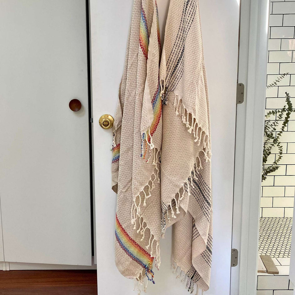 Serviette turque – Coton léger, à séchage rapide et tissé à la main