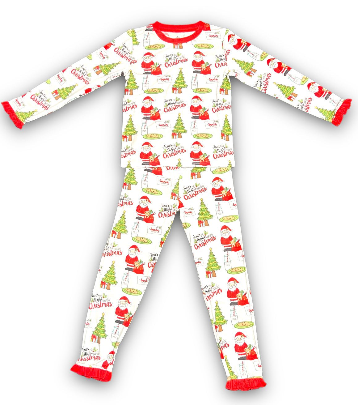 Twas the Night Ruffle Pajamas - Lolomo!