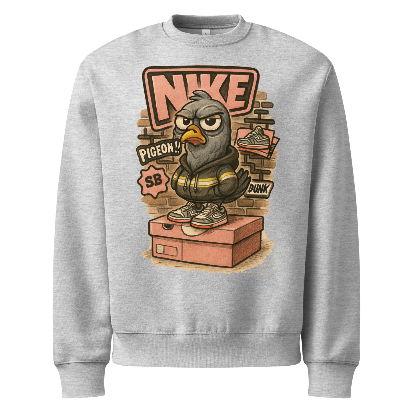 Sole Providerz™ "Dunk The Pigeon" Oversized Heavyweight Sweatshirt