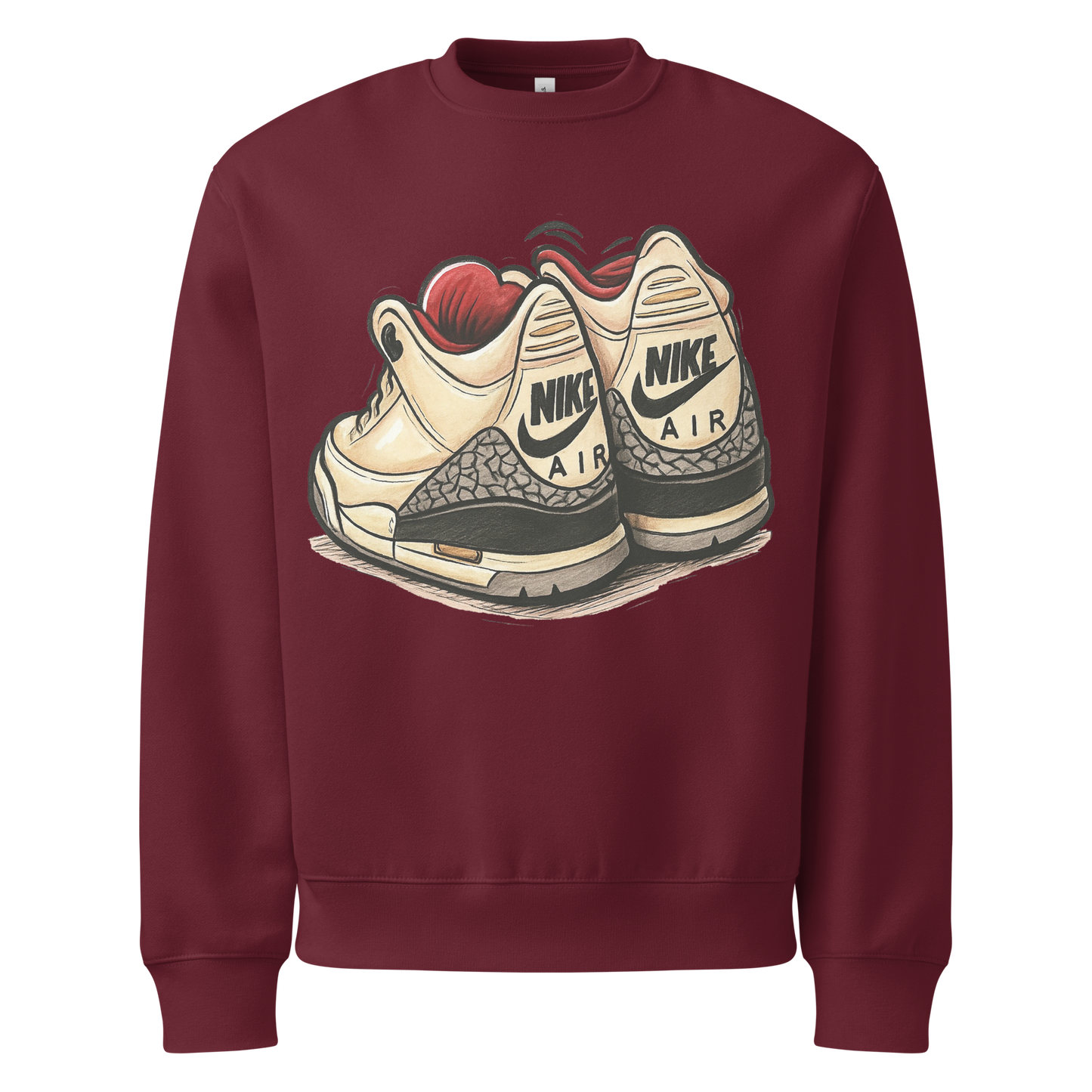 Sole Providerz™ "Vintage" AJ 3 Oversized Heavyweight Sweatshirt