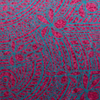Plumeria Tribal Design Peachskin Fabric | Islands Fabric